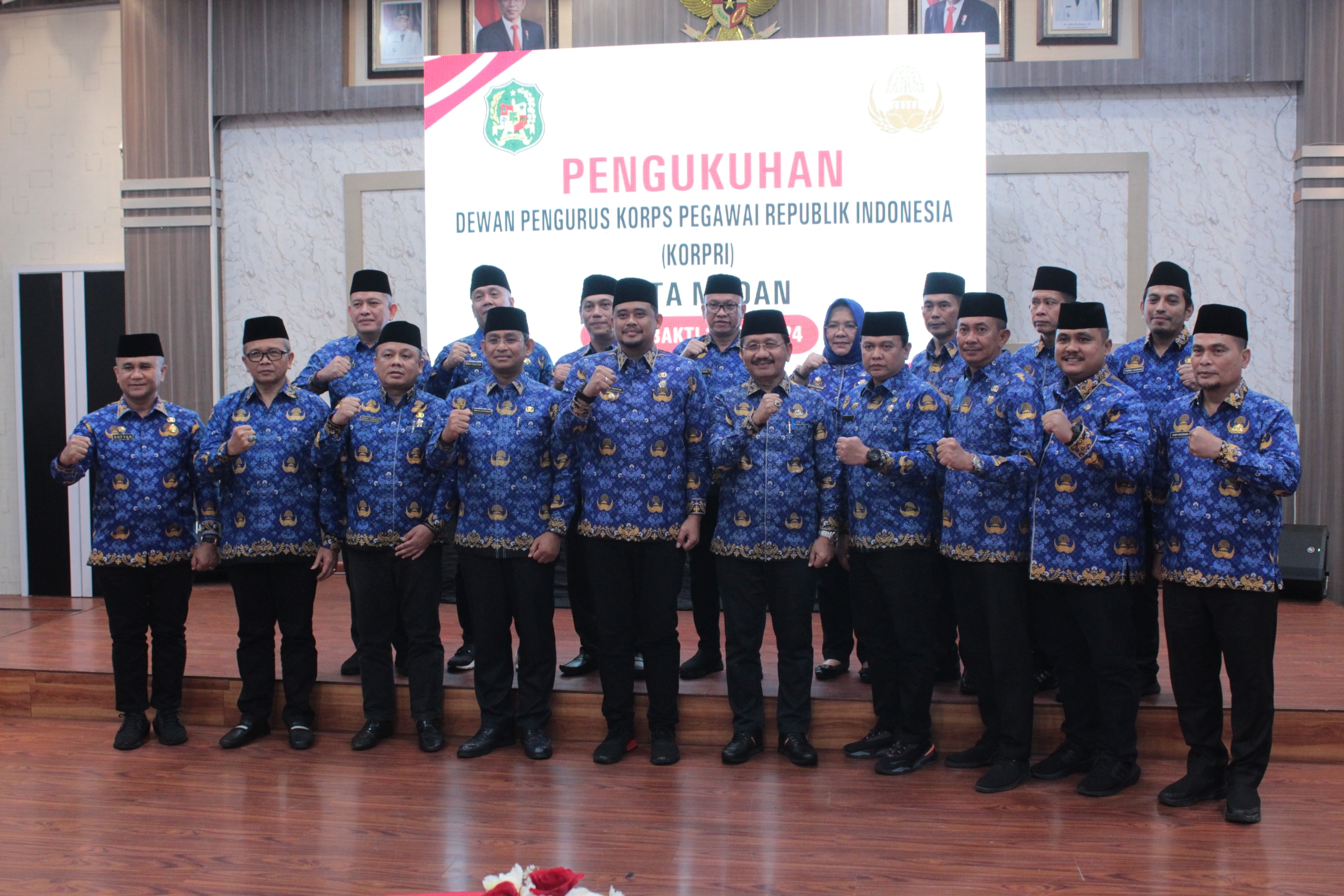 Kegiatan Pengukuhan Dewan Pengurus KORPRI Kota Medan Periode 2019-2024